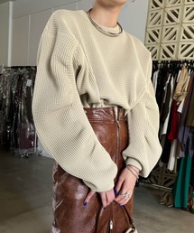 Ameri | CIRCLE SILHOUETTE KNIT TOP(ニット/セーター)