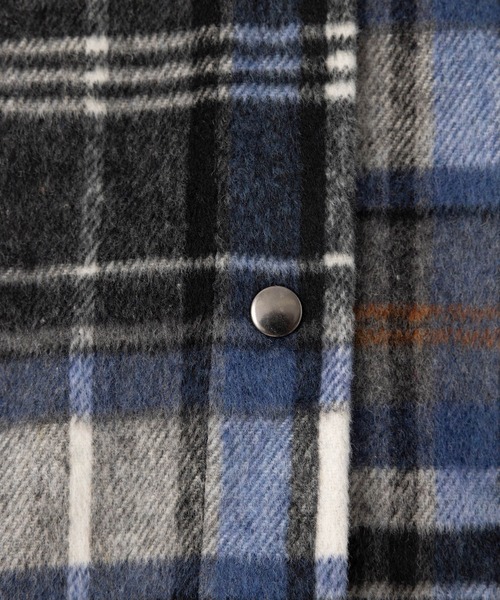 MIEL CRISHUNANT（ミエルクリシュナ）の「オーバーサイズドルマンチェックシャツ（シャツ/ブラウス・レディース・ブラウン系その他/ブルー系その他・FREE）」の7枚目の写真