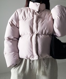 me+em select | 【 裾絞り可能2WAY 】ニュアンスカラーショートパフダウンジャケット(ダウンジャケット/コート)