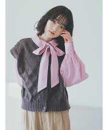 ehka sopo | Vネックニットベスト(ベスト)