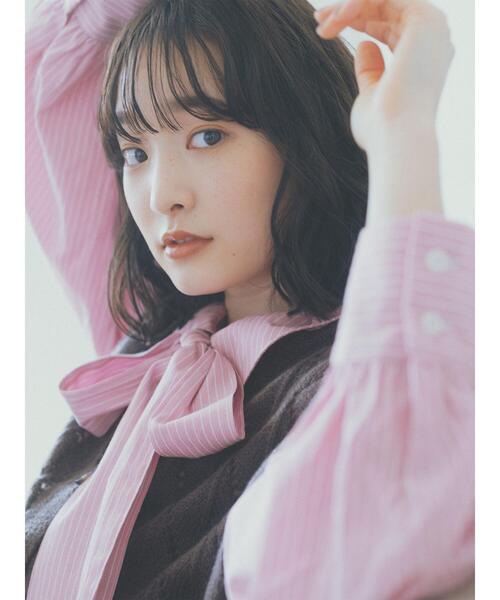 ehka sopo（エヘカソポ）の「Vネックニットベスト（ベスト・レディース・モカ/プラム/グリーン/キナリ・F）」の19枚目の写真