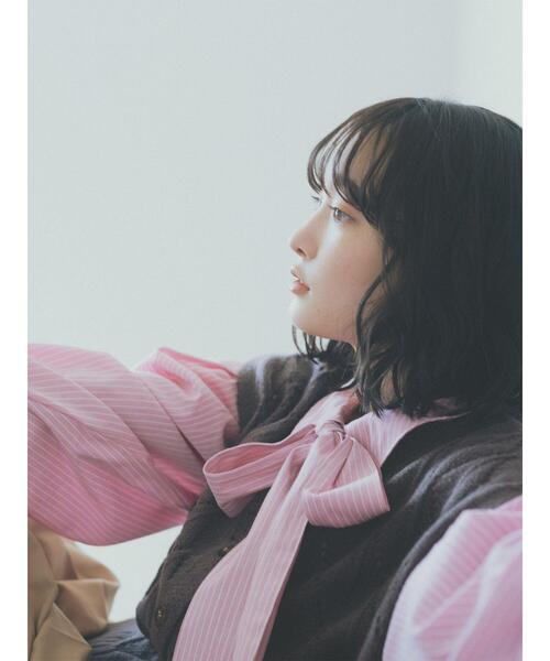 ehka sopo（エヘカソポ）の「Vネックニットベスト（ベスト・レディース・モカ/プラム/グリーン/キナリ・F）」の20枚目の写真