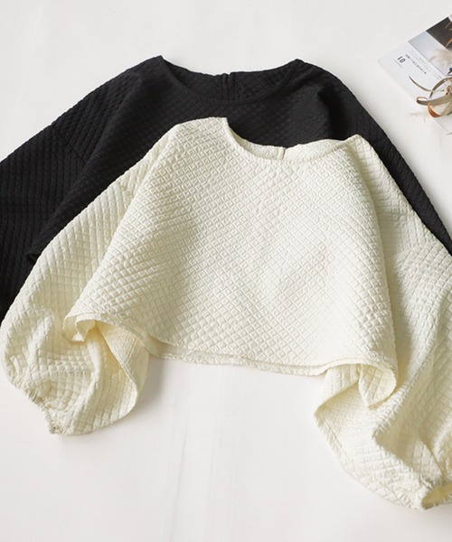 antiqua（アンティカ）の「ジャガードショートトップス（その他トップス・キッズ・ブラック/オフホワイト・140/150/130/160）」の21枚目の写真