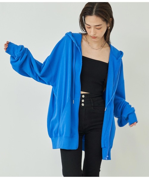 10点⭐️A221⭐️ ANAP ♥ オーバー 裏起毛 スウェット パーカー ANAP（アナップ）の「anapロゴオーバースウェットパーカー