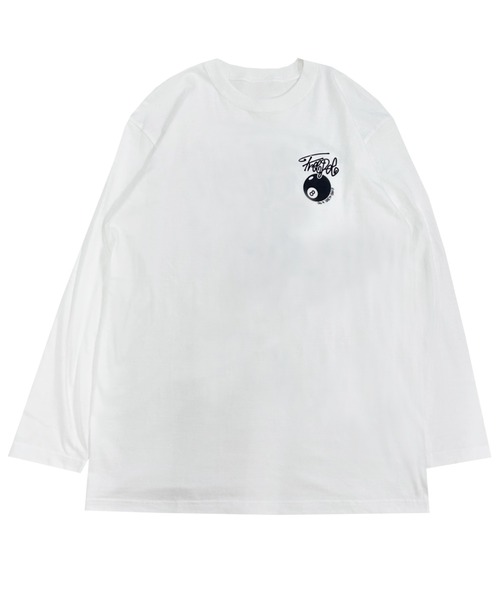 A‘gem 9（エージェムナイン）の「A'GEM/9 × .kom『FREEDEE/フリーディー』ビリヤードデザイン長袖Tシャツ/ロングスリーブカットソー（Tシャツ/カットソー・メンズ・ブラック/ホワイト・FREE）」の9枚目の写真