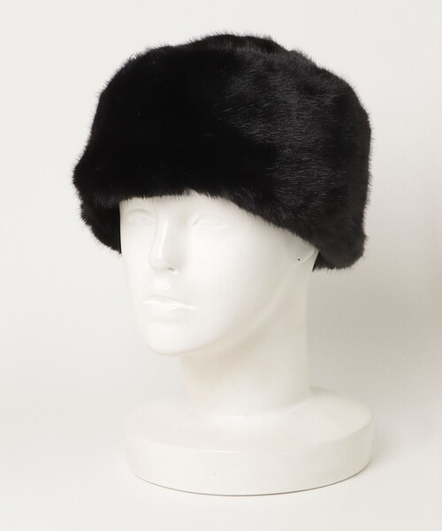 Casselini（キャセリーニ）の「【CASSELINI/キャセリーニ】ファーロシア帽（ハット・レディース・ブラック/ベージュ・FREE）」の3枚目の写真