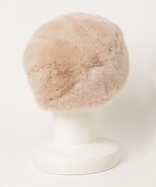 Casselini（キャセリーニ）の「【CASSELINI/キャセリーニ】ファーロシア帽（ハット・レディース・ブラック/ベージュ・FREE）」の5枚目の写真