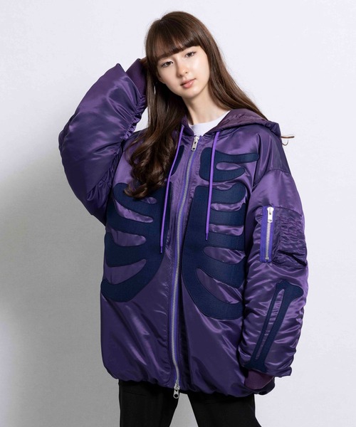 MILKBOY（ミルクボーイ）の「SKULL BOMBER ジャケット（ミリタリー