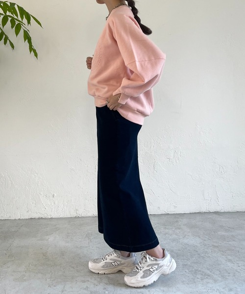 un dix cors（アンディコール）の「ストレッチナロー裏起毛スカート（スカート・レディース・ネイビー/ブルー・FREE）」の12枚目の写真