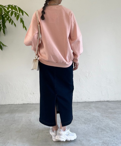 un dix cors（アンディコール）の「ストレッチナロー裏起毛スカート（スカート・レディース・ネイビー/ブルー・FREE）」の13枚目の写真