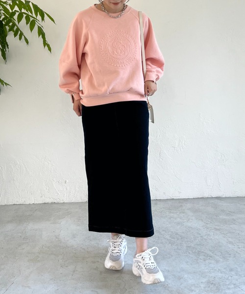 un dix cors（アンディコール）の「ストレッチナロー裏起毛スカート（スカート・レディース・ネイビー/ブルー・FREE）」の11枚目の写真