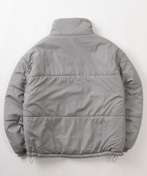 make a ray!（メイク ア レイ！）の「ワイドシルエット スタンドカラーデザイン 中綿パファージャケット/ミリタリージャケット（ブルゾン・メンズ・ブラック/カーキ/アイボリー/グレー・M/L/XL）」の5枚目の写真