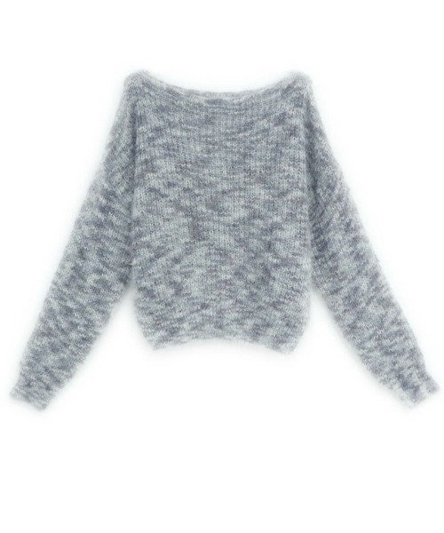 ISOOK(アイスー)の「Shaggy mixed knit / シャギーミックスニット(yui select)(ニット/セーター・レディース・グレー・FREE)」の8枚目の写真