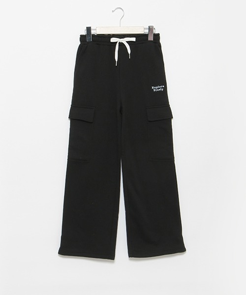 LOVETOXIC(ラブトキシック)の「【LTXC】【裏起毛】スウェットカーゴパンツ(その他パンツ・キッズ・トップグレー/ブラック/オフホワイト・M/L/S/LL)」の6枚目の写真