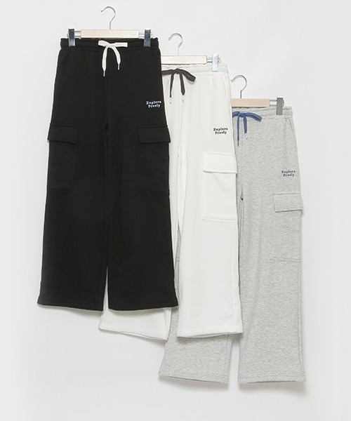 LOVETOXIC(ラブトキシック)の「【LTXC】【裏起毛】スウェットカーゴパンツ(その他パンツ・キッズ・トップグレー/ブラック/オフホワイト・M/L/S/LL)」の16枚目の写真