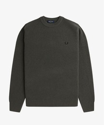 希少 FRED PERRY TEXTURED LAMBSWOOL JUMPER