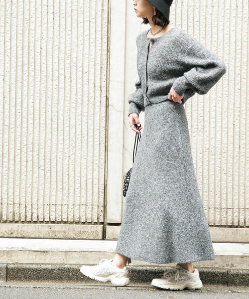 FREE'S MART(フリーズマート)の「◆<セットアップ対応>前後2WAYヘアリーニット(ニット/セーター・レディース・ベージュ/ピンク/グレー・FREE)」の8枚目の写真