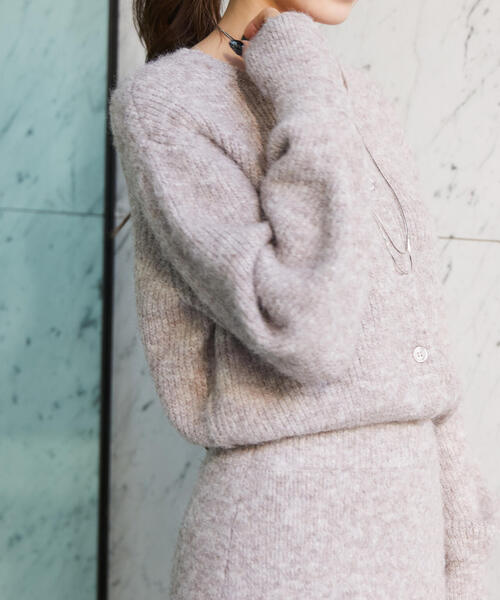 FREE'S MART(フリーズマート)の「◆<セットアップ対応>前後2WAYヘアリーニット(ニット/セーター・レディース・ベージュ/ピンク/グレー・FREE)」の13枚目の写真