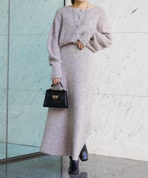 FREE'S MART(フリーズマート)の「◆<セットアップ対応>前後2WAYヘアリーニット(ニット/セーター・レディース・ベージュ/ピンク/グレー・FREE)」の14枚目の写真