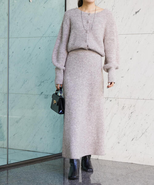 FREE'S MART(フリーズマート)の「◆<セットアップ対応>前後2WAYヘアリーニット(ニット/セーター・レディース・ベージュ/ピンク/グレー・FREE)」の15枚目の写真