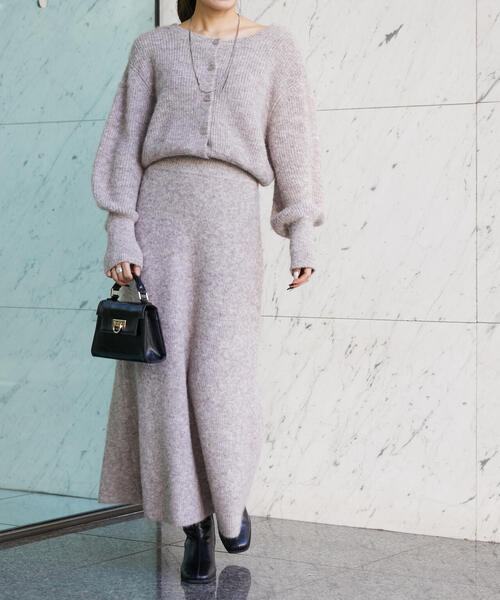 FREE'S MART(フリーズマート)の「◆<セットアップ対応>前後2WAYヘアリーニット(ニット/セーター・レディース・ベージュ/ピンク/グレー・FREE)」の16枚目の写真