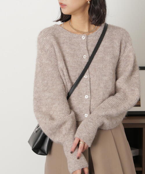 FREE'S MART(フリーズマート)の「◆<セットアップ対応>前後2WAYヘアリーニット(ニット/セーター・レディース・ベージュ/ピンク/グレー・FREE)」の17枚目の写真