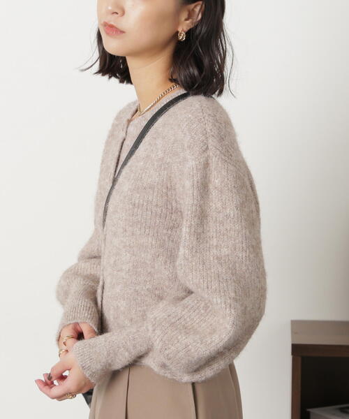 FREE'S MART(フリーズマート)の「◆<セットアップ対応>前後2WAYヘアリーニット(ニット/セーター・レディース・ベージュ/ピンク/グレー・FREE)」の18枚目の写真
