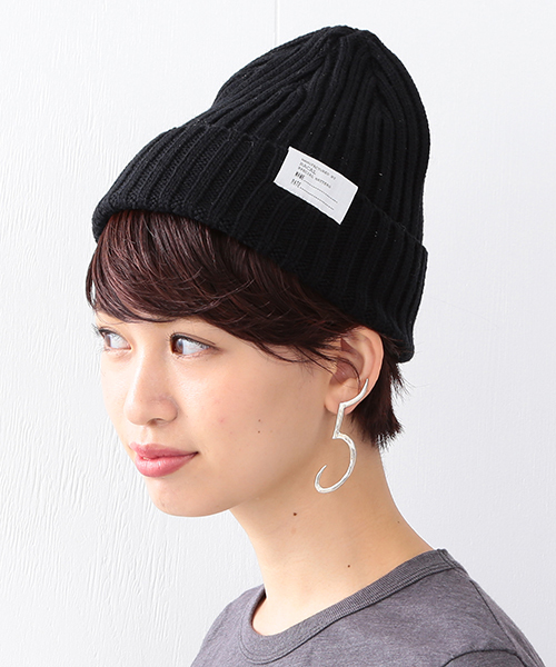 Ray BEAMS（レイビームス）の「RACAL / ニット CAP（ニットキャップ/ビーニー・レディース・オフホワイト/グレー/ブラック/ワイン/ネイビー・ONE SIZE）」の3枚目の写真