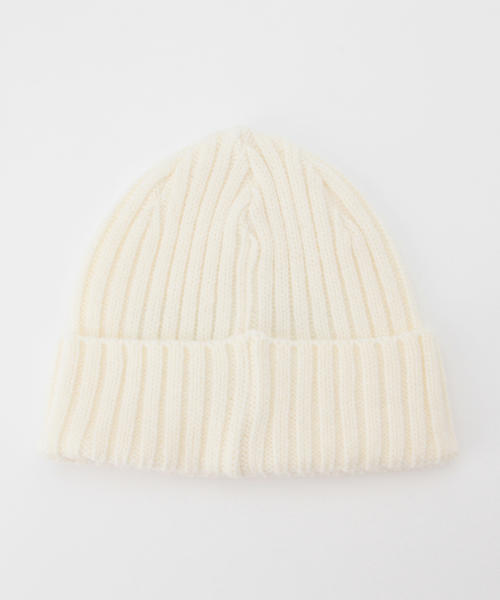 Ray BEAMS（レイビームス）の「RACAL / ニット CAP（ニットキャップ/ビーニー・レディース・オフホワイト/グレー/ブラック/ワイン/ネイビー・ONE SIZE）」の6枚目の写真