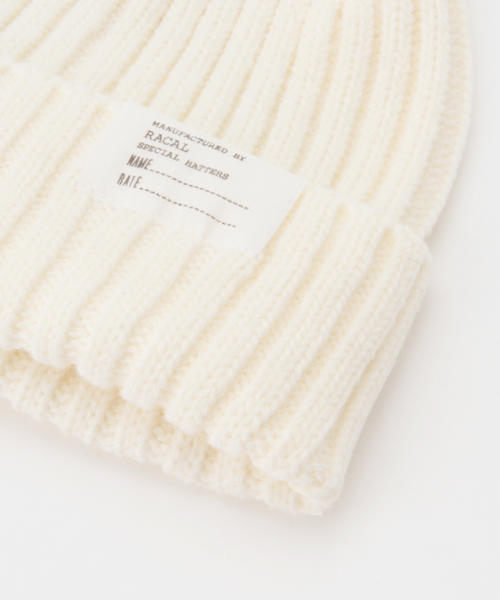Ray BEAMS（レイビームス）の「RACAL / ニット CAP（ニットキャップ/ビーニー・レディース・オフホワイト/グレー/ブラック/ワイン/ネイビー・ONE SIZE）」の7枚目の写真