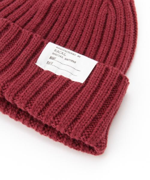 Ray BEAMS（レイビームス）の「RACAL / ニット CAP（ニットキャップ/ビーニー・レディース・オフホワイト/グレー/ブラック/ワイン/ネイビー・ONE SIZE）」の13枚目の写真