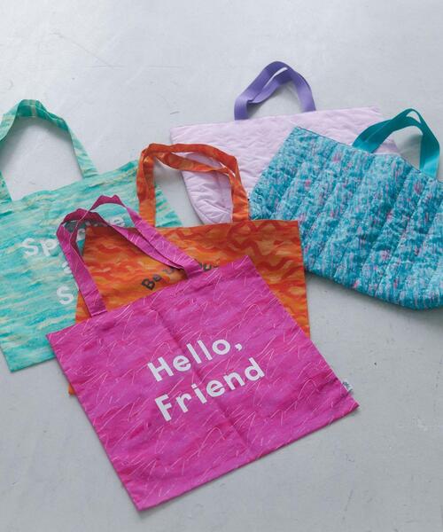 ERIC CARLE(エリックカール)の「【別注】<ERIC CARLE×green label relaxing> トートバッグ(ショルダーバッグ・キッズ・ピンク/オレンジ/ライム・FREE)」の4枚目の写真