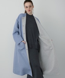 saloon | SALOON(サルーン)/リバーシブルコート(ノーカラーコート)