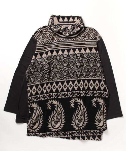 チャイハネ（チャイハネ）の「【チャイハネ】タビーテMEN'S変形トップス（その他トップス・メンズ・ブルー/ベージュ/ブラック・FREE）」の4枚目の写真