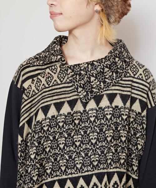 チャイハネ（チャイハネ）の「【チャイハネ】タビーテMEN'S変形トップス（その他トップス・メンズ・ブルー/ベージュ/ブラック・FREE）」の12枚目の写真