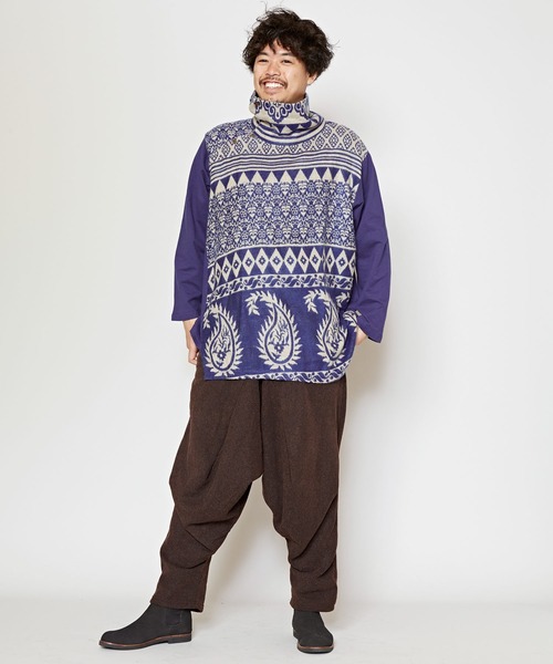 チャイハネ（チャイハネ）の「【チャイハネ】タビーテMEN'S変形トップス（その他トップス・メンズ・ブルー/ベージュ/ブラック・FREE）」の17枚目の写真