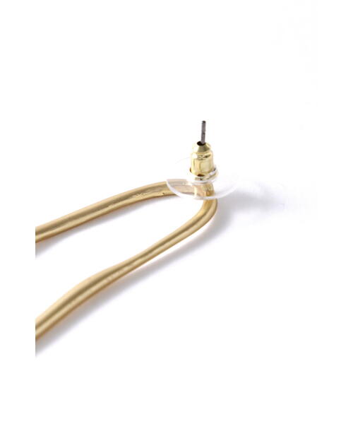 JILL STUART（ジルスチュアート）の「オーバルピアス（ピアス（両耳用）・レディース・ゴールド・ﾌﾘ-）」の3枚目の写真