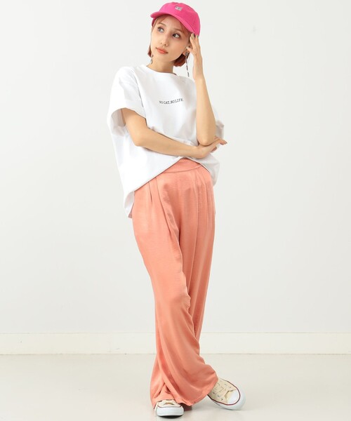 mmts（マミタス）の「〈UNISEX〉"マミタス"さま刺繍 CAP（キャップ・レディース・ブラック/ベージュ/ピンク・ONE SIZE）」の19枚目の写真