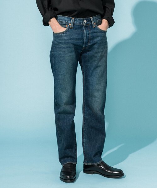 Levi's（リーバイス）の「【Levi’s/リーバイス】30th 別注 BIG E 501(R) DARK INDIGO　L30（デニムパンツ・メンズ・コバルトブルー・34/38/36/32/30/31/33）」の2枚目の写真