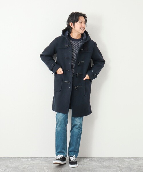 NOLLEY'S goodman（ノーリーズグッドマン）の「《ビジカジ対応》Super100 メルトンダッフルコート（ダッフルコート・メンズ・ブラック/ダークネイビー/ベージュ・L/M/S/XL）」の12枚目の写真