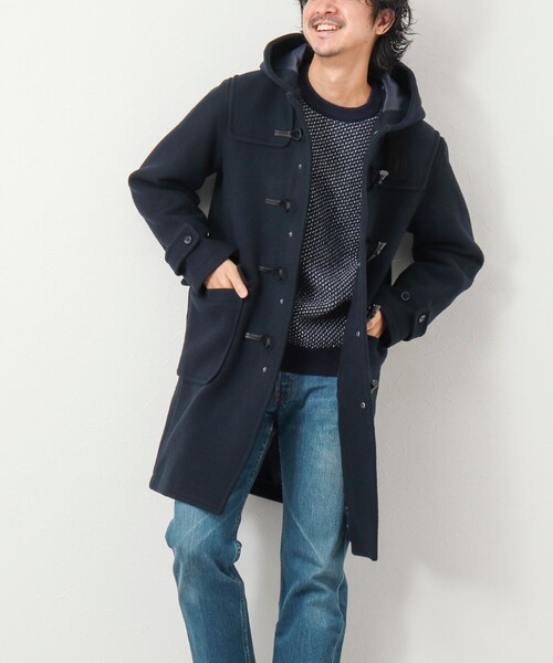 NOLLEY'S goodman（ノーリーズグッドマン）の「《ビジカジ対応》Super100 メルトンダッフルコート（ダッフルコート・メンズ・ブラック/ダークネイビー/ベージュ・L/M/S/XL）」の14枚目の写真