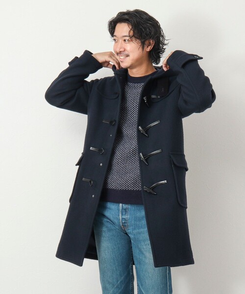 NOLLEY'S goodman（ノーリーズグッドマン）の「《ビジカジ対応》Super100 メルトンダッフルコート（ダッフルコート・メンズ・ブラック/ダークネイビー/ベージュ・L/M/S/XL）」の16枚目の写真