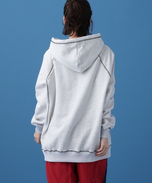 PBLIM（ページボーイリム）の「PBLIM/ホツレロゴフーディー（パーカー・レディース・ブラック/グレー・FREE）」の10枚目の写真