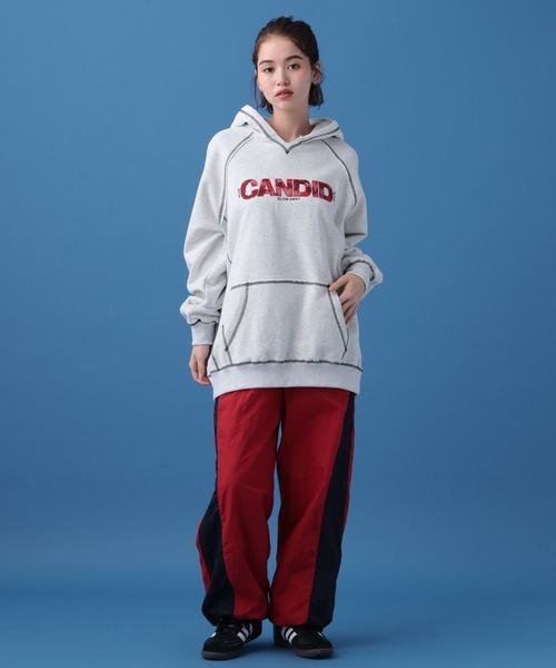 PBLIM（ページボーイリム）の「PBLIM/ホツレロゴフーディー（パーカー・レディース・ブラック/グレー・FREE）」の11枚目の写真