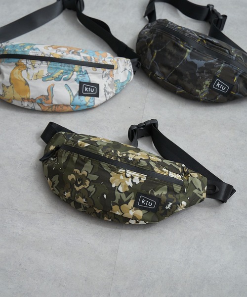 KiU(キウ)の「【WEB限定】KiU ウォータープルーフボディバッグ【撥水/防水】(ショルダーバッグ・メンズ・オリーブ/ブラック/その他3/その他2/その他4/オフホワイト/グリーン系・FREE)」の9枚目の写真