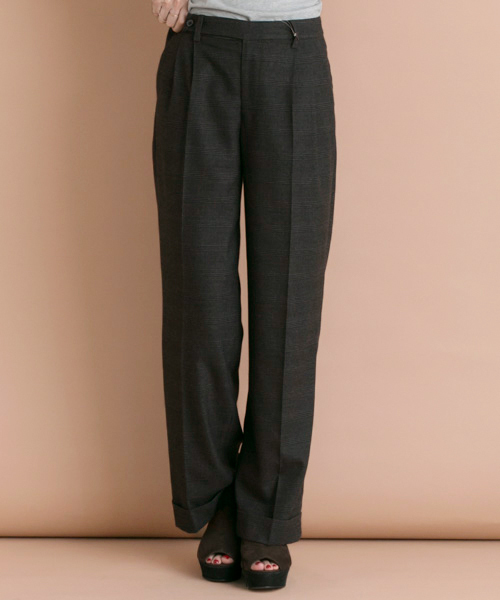 URBAN RESEARCH（アーバンリサーチ）の「UR グレンチェックワイドパンツ（その他パンツ・レディース・ライトグレー/チャコールグレー・36/38）」の6枚目の写真