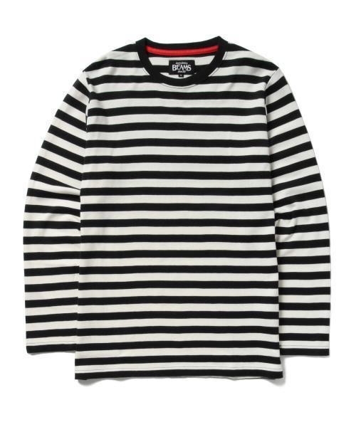 BEAMS（ビームス）の「BEAMS / スムース ボ-ダー クルーネック TEE（Tシャツ/カットソー・メンズ・ホワイト/レッド/ネイビー・X-LARGE/SMALL/LARGE/MEDIUM）」の10枚目の写真