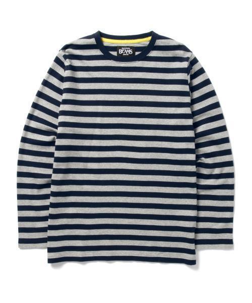 BEAMS（ビームス）の「BEAMS / スムース ボ-ダー クルーネック TEE（Tシャツ/カットソー・メンズ・ホワイト/レッド/ネイビー・X-LARGE/SMALL/LARGE/MEDIUM）」の12枚目の写真