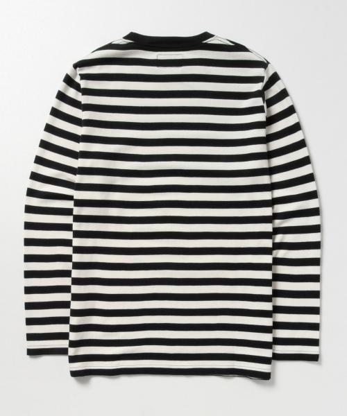 BEAMS（ビームス）の「BEAMS / スムース ボ-ダー クルーネック TEE（Tシャツ/カットソー・メンズ・ホワイト/レッド/ネイビー・X-LARGE/SMALL/LARGE/MEDIUM）」の4枚目の写真