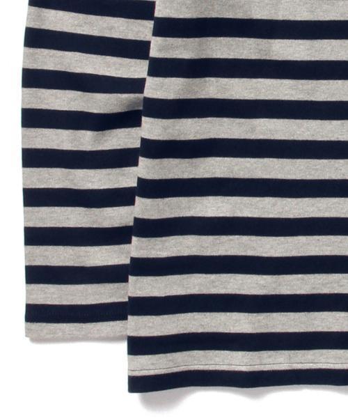 BEAMS（ビームス）の「BEAMS / スムース ボ-ダー クルーネック TEE（Tシャツ/カットソー・メンズ・ホワイト/レッド/ネイビー・X-LARGE/SMALL/LARGE/MEDIUM）」の16枚目の写真